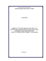 Luận văn nghiên cứu sử dụng một số loài thực vật cải tạo phục hồi bãi thải sau khai thác than thí Điểm tại bãi thải chính bắc công ty cổ phần than núi béo vinacomin