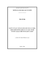 Luận văn nghiên cứu quá trình oxi hóa Điện hóa glycerol trong môi trường kiềm của vật liệu tổ hợp có chứa pt, pd, ni trên nền glassy cacbon