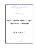 Luận văn nghiên cứu quy trình phân tích hợp phần as iii trong nước ngầm bằng phương pháp Điện di mao quản sử dụng detector Độ dẫn không tiếp xúc