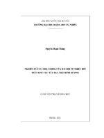 Luận văn nghiên cứu sự hoạt Động của dải hội tụ nhiệt Đới trên khu vực tây bắc thái bình dương