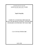 Luận văn nghiên cứu xác Định Đặc Điểm nhiệt Độ bề mặt lớp phủ huyện cao phong tỉnh hòa bình năm 2016 bằng phương pháp viễn thám nhiệt