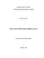 Luận văn bài toán hình học không gian