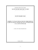 Luận văn nghiên cứu sử dụng tro bay nhà máy nhiệt Điện phả lại Để cải tạo Đất xám bạc màu Ở xã tây Đằng huyện ba vì thành phố hà nội