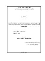 Luận văn nghiên cứu tác Động của biến Đổi khí hậu Đến cực trị dòng chảy trên lưu vực sông nhuệ Đáy thuộc thành phố hà nội