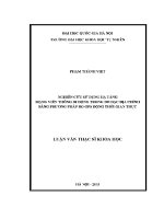 Luận văn nghiên cứu sử dụng hạ tầng mạng viễn thông di Động trong Đo Đạc Địa chính bằng phương pháp Đo gps Động thời gian thực