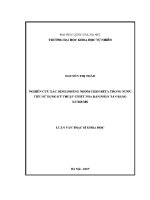 Luận văn nghiên cứu xác Định doping nhóm chẹn beta trong nước tiểu sử dụng kỹ thuật chiết pha rắn phân tán bằng lc ms ms
