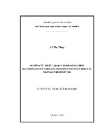 Luận văn nghiên cứu thiết lập quy trình Đẳng nhiệt recombinase polymerase amplification phát hiện tác nhân gây bệnh sốt mò