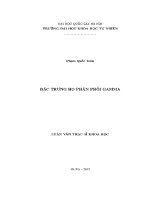 Luận văn Đặc trưng họ phân phối gamma