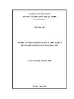 Luận văn nghiên cứu thực trạng giá Đất Ở trên Địa bàn thành phố thái bình giai Đoạn 2015 2018