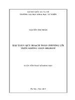 Luận văn bài toán quy hoạch toàn phương lồi trên không gian hilbert