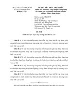 Đề thi Thanh tra, kiểm tra trách nhiệm trong công tác thanh tra, giải quyết khiếu nại, tố cáo, phòng, chống tham nhũng