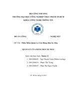 Đề tài phần mềm quản lý cửa hàng bán xe máy
