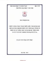 Chức năng thất trái trên siêu Âm Đánh dấu mô cơ tim Ở bệnh nhân suy tim mạn tính có phân suất tống máu giảm Được theo dõi và tư vấn sức khỏe tim mạch từ xa