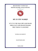 Xử lý vụ việc hạn chế cạnh tranh theo Luật Cạnh tranh năm 2018: Thực trạng và giải pháp