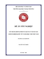 Xây dựng khung pháp lý quản lý tài sản ảo: Kinh nghiệm quốc tế và bài học cho Việt Nam