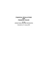 Imo financial regulations and financial rules 1 jan 2024
