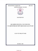 Đặc Điểm lâm sàng cận lâm sàng của bệnh nhân phổi kẽ trên bệnh nhân xơ cứng bì