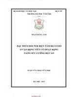 Đặc Điểm holter Điện tâm Đồ 24 giờ Ở vận Động viên có hoạt Động gắng sức cường Độ cao