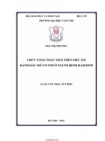 Chức năng thất trái trên siêu Âm Đánh dấu mô cơ tim Ở người bệnh basedow