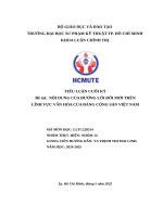 Đề tài nội dung của Đường lối Đổi mới trên lĩnh vực văn hóa của Đảng cộng sản việt nam