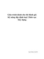 Giáo trình dành cho thi Đánh giá kỹ năng Đặc Định 2 loại Đánh giá xây dựng