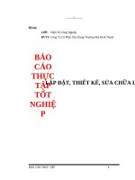 BÁO CÁO THỰC TẬP TỐT NGHIỆP - đề tài - LẮP ĐẶT, THIẾT KẾ, SỬA CHỮA LƯỚI ĐIỆN LẮP ĐẶT, THIẾT KẾ, SỬA CHỮA LƯỚI ĐIỆN  tại Công Ty Cổ Phần Xây Dựng-Thương Mại Bình Thạnh