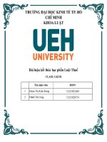 Một vấn Đề cốt lõi trong các thảo luận về sửa Đổi luật thuế tiêu thụ Đặc biệt mà nhóm tâm Đắc