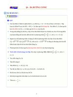 TOÁN 10 KNTT - BA ĐƯỜNG CONIC