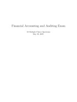 Bộ 5 Đề luyện thi trắc nghiệm môn fa1 recording financial transactions