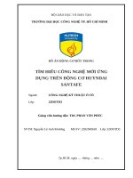 Đồ Án Động cơ Đốt trong tìm hiểu công nghệ mới Ứng dụng trên Động cơ huyndai santafe