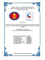 Ảnh hưởng của tỷ giá hối Đoái Đến hiệu quả thanh toán quốc tế của các doanh nghiệp xuất nhập khẩu tại tp hcm giai Đoạn 2020–2024