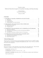 Lecture about on deep learning