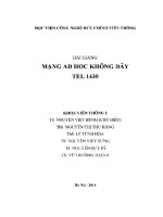Giáo trình bài giảng mạng ad hoc không dây