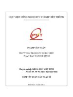Giáo trình bài giảng truy vấn trong cơ sở dữ liệu phân tán và Ứng dụng