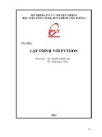 Bài giảng lập trình với python