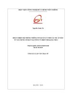 Hoàn thiện hệ thống thông tin quản lý cho các dự Án Đầu tư xây dựng cơ bản tại công ty Điện thoại hà nội 3 (tt)