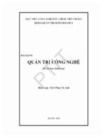 Giáo trình bài giảng quản trị công nghệ