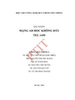 Giáo trình bài giảng mạng adhoc học không dây