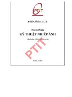 Bài giảng kỹ thuật nhiếp Ảnh