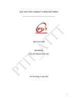 Bài giảng các kĩ thuật giấu tin