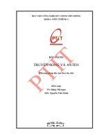 Giáo trình bài giảng truyền sóng và anten