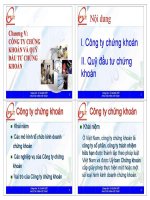Giáo trình bài giảng thị trường chứng khoán