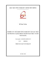 Nghiên cứu tích hợp công nghệ otp vào xác thực người dùng tại hệ thống thanh toán trực tuyến ngân hàng (tt)