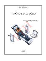 Giáo trình bài giảng thong tin di dong