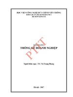 Giáo trình bài giảng thống kê doanh nghiệp
