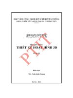 Giáo trình bài giảng thiết kế hoạt hình 3d