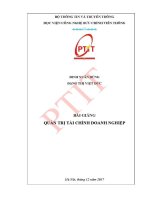 Giáo trình bài giảng quản trị tài chính doanh nghiệp