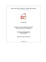 Nghiên cứu phát triển phương pháp lọc cộng tác dựa vào bộ nhớ (tt)