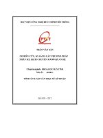 Nghiên cứu so sánh các phương pháp phân rã dịch chuyển sơ Đồ quan hệ (tt)