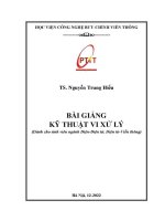 Bài giảng kỹ thuật vi xử lý